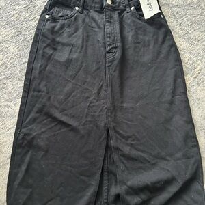 ba&sh black Denim Skirt